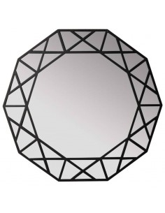 Espelho redondo PASADENA 80 cm, moldura em madeira MDF... 2