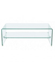 Mesa de centro vidro curvo URANO 110 x 55 cm. 2