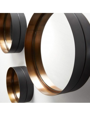 Espelhos de WILSON conjunto 3 Gold Metal