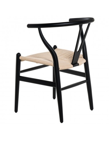 Silla ADA, MADERA haya lacada negro y asiento...