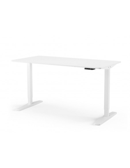 Mesa secretária elevável FLAP 140 x 70, branco minimalista.