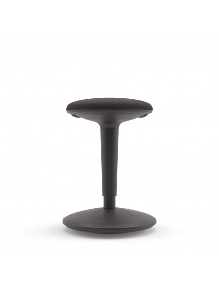 Taburete de sentada activa BONGO, polipropileno y tejido negro