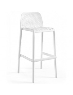 Taburete exterior BILBAO, apilable, polipropileno mostaza 2