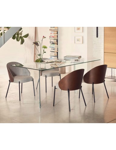 Mesa comedor Burano 200 x 120, cristal...