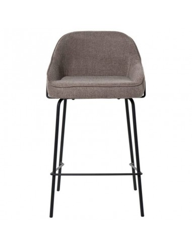 Banco bajo ARNY de 66 cm. Estofado em taupe e...