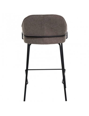 Taburete bajo ARNY 66 cm. Tapizado taupe y...