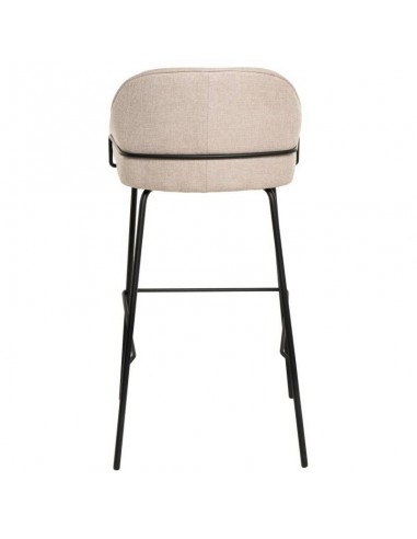 Banco alto LOUIS 76 cm. Estofamento beige com...