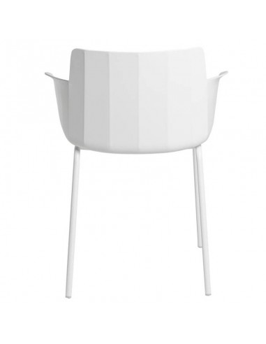 Silla con brazos DOLLY en polipropileno blanco...
