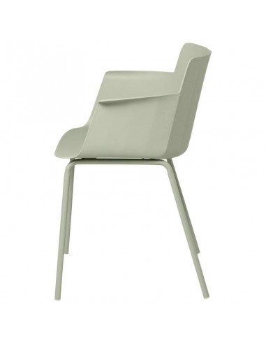 Silla con brazos DOLLY en polipropileno menta y...
