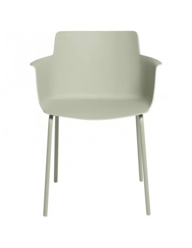 Silla con brazos DOLLY en polipropileno menta y...