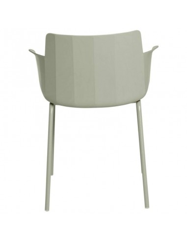 Silla con brazos DOLLY en polipropileno menta y...