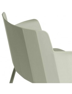 Silla con brazos DOLLY en polipropileno menta y patas de... 2