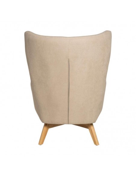 POLTRONA DE DESIGN NORDICO LISBOA, tecido, madeira