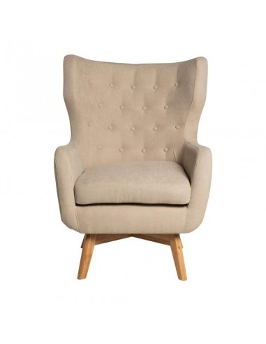 BUTACA DE DISEÑO NORDICO LISBOA, tela, madera