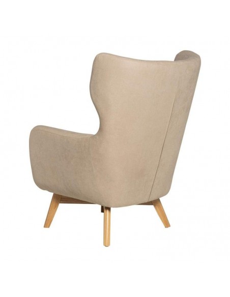 BUTACA DE DISEÑO NORDICO LISBOA, tela, madera