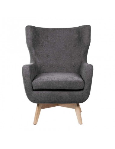 BUTACA DE DISEÑO NORDICO LISBOA, tela, madera