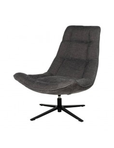 Butaca giratoria 360º PARMA, asiento amplio en tejido...