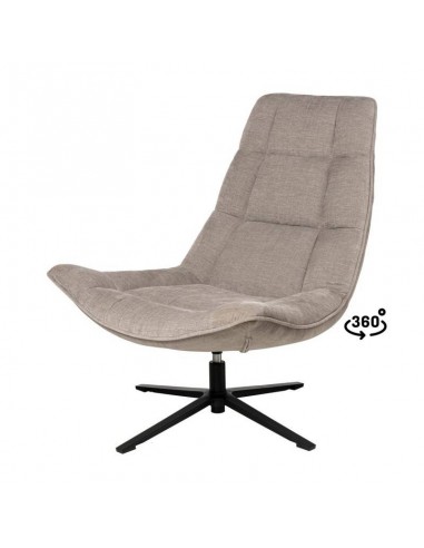 Poltrona PARMA giratória 360º, assento largo em...