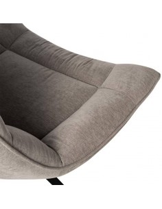 Butaca giratoria 360º PARMA, asiento amplio en tejido... 2