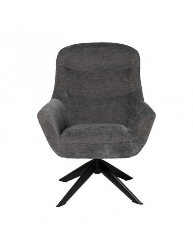 Poltrona giratória BOLONIA 360º, tecido cinza...