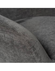 Butaca giratoria 360 BOLONIA, tejido gris oscuro y patas... 2