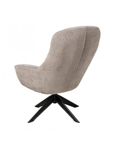 Poltrona giratória BOLONIA 360º, tecido cinza...