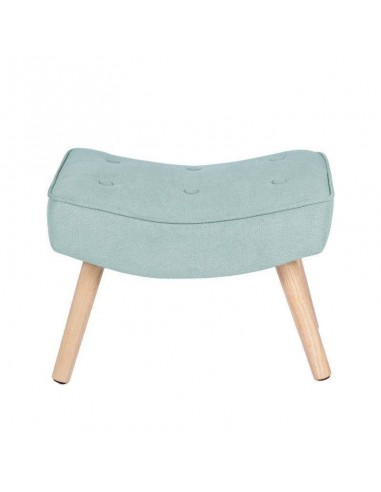 Reposapies DUBLIN tapizado en menta con patas...