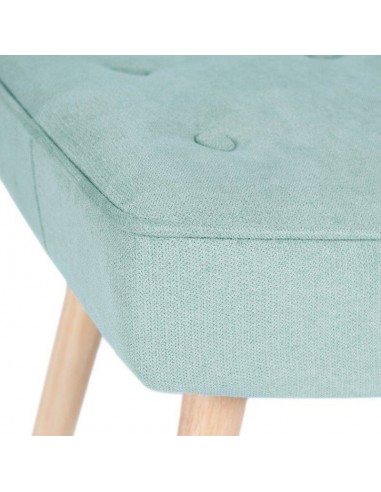 Reposapies DUBLIN tapizado en menta con patas...