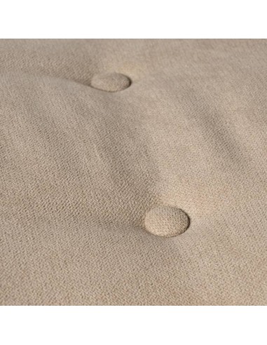 Reposapies DUBLIN tapizado en beige con patas...