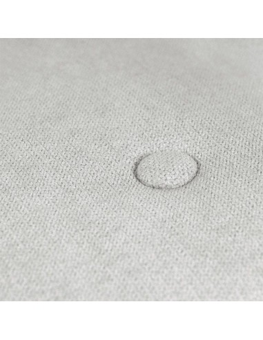 Reposapies DUBLIN tapizado en gris claro con...