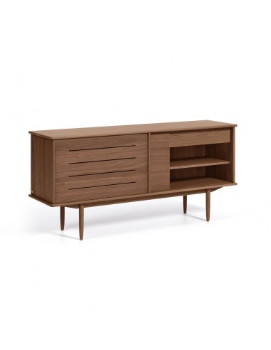 Aparador Carolin 180 x 45, 2 puertas, 1 cajón, chapa de nogal.