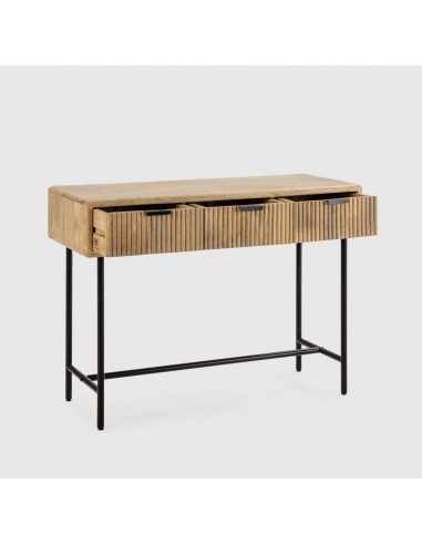 CONSOLA étnica MUNDRA 100 x 38, MADERA de MANGO...