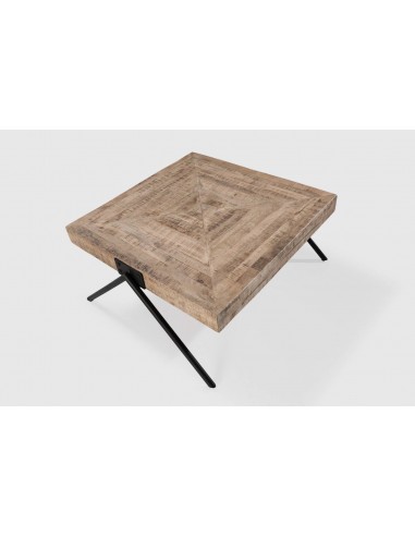 MESA CENTRO INDRA 80 X 86, MADERA MANGO y PATA...