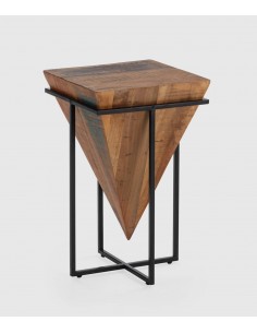 MESA DE CANTO AVATAR 68 x 42. MADEIRA natural e METAL.