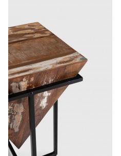 MESA DE RINCON AVATAR 56 x 36. MADERA y METAL. 2