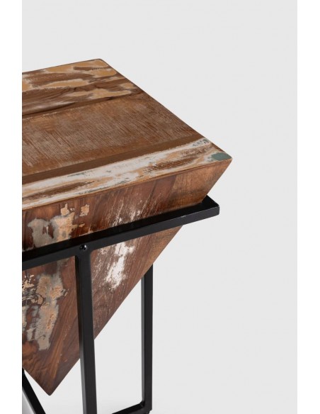 MESA DE CANTO AVATAR 56 x 36. MADEIRA e METAL.