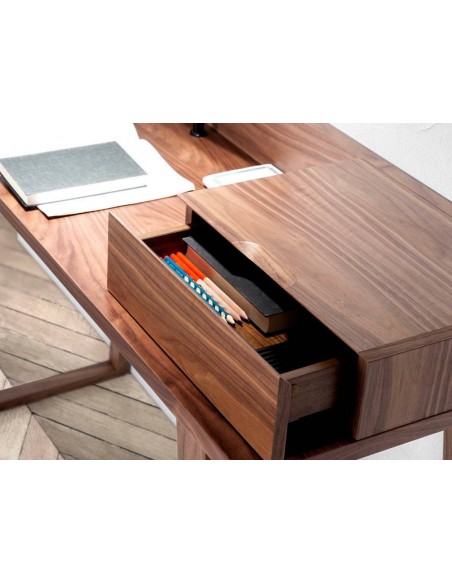 Angel Cerdá Tocador FLASH 120 x 45. Madera Nogal con espejo giratorio