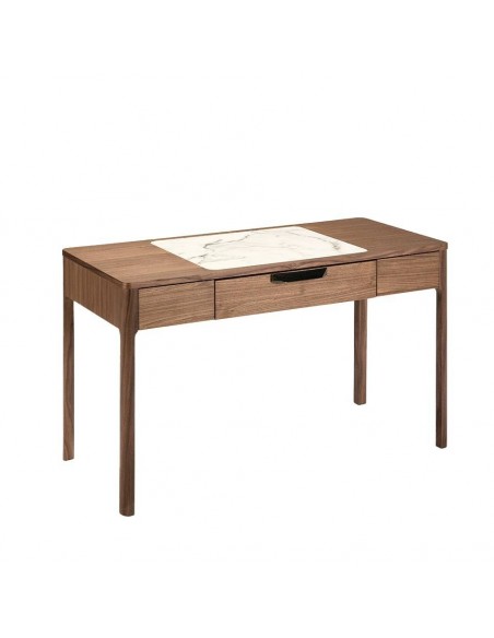 Ángel Cerdá Escritorio AZCAR 120 x 55. Madera Nogal y detalle mármol