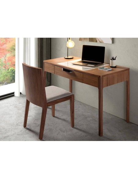 Ángel Cerdá Escritorio AZCAR 120 x 55. Madera Nogal y detalle mármol