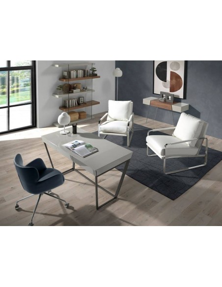 Ángel Cerdá sillón de oficina giratoria GREF. Piel sintética azul