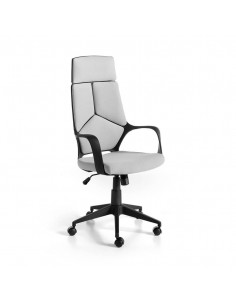 Ángel Cerdá, silla de oficina REYLAN 4076. Tela gris con...