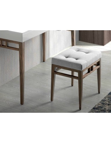 Ángel Cerdá, banco WING estofado em tecido gris...