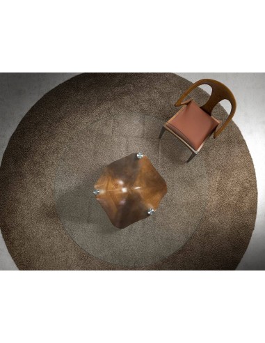 Mesa redonda Angel Cerdá RENA 130, Cristal e...