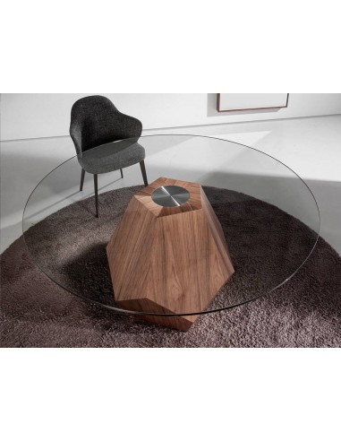 Angel Cerdá, mesa redonda PENTA 150. Vidro e...