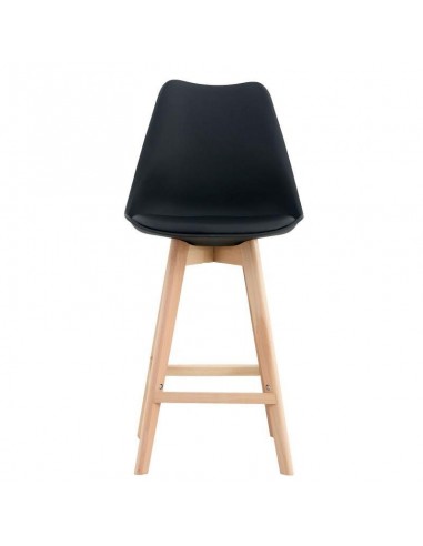 Taburete de cocina escandinavo 72, haya, plastico