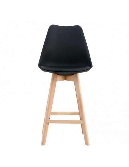Taburete de cocina escandinavo 72, haya, plastico