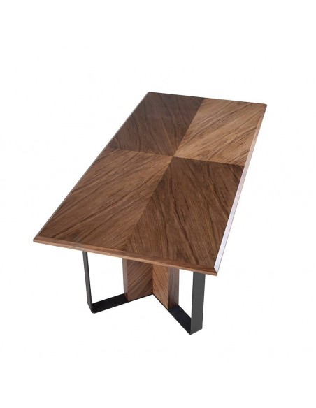 Angel Cerdá 1105. Mesa CREP 200 x 95. Nogueira e aço preto