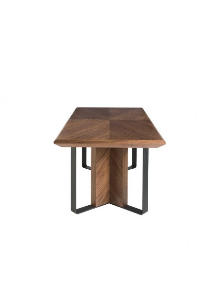 Angel Cerdá 1105. Mesa CREP 200 x 95. Nogueira e aço preto