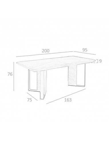 Angel Cerdá 1105. Mesa CREP 200 x 95. Nogueira...