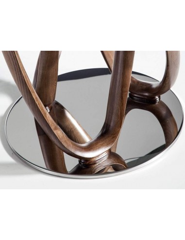 Mesa comedor ATELIER 130, madera, cristal, acero